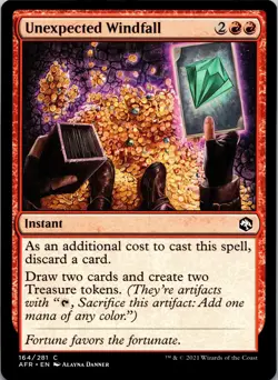 Unexpected Windfall 164 Adventures in the Forgotten Realms MTG NM - Image 1