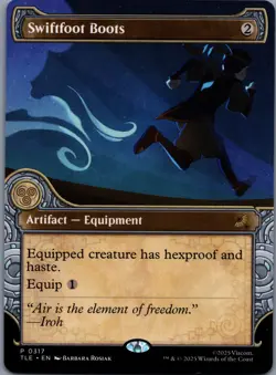 Swiftfoot Boots 317 MTG Avatar The Last Airbender Eternal Rare Showcase NM - Image 1