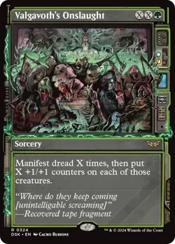 Valgavoth's Onslaught (Showcase) - Duskmourn: House of Horror - 324 - NM - MTG - Image 1