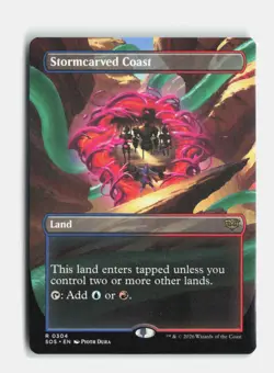 Stormcarved Coast (Borderless) 304 Secrets of Strixhaven MTG NM - Image 1