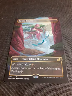 MTG -Ketria Triome Borderless - Ikoria Lair of Behemoths #310 - N/M Rare - Image 1