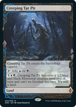 Creeping Tar Pit (Expedition) - Zendikar Rising Expeditions - 24 - NM - MTG - Image 1