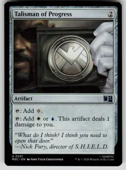 Talisman of Progress Uncommon Commander: Marvel Super Heroes 221 MTG NM 2026 - Image 1