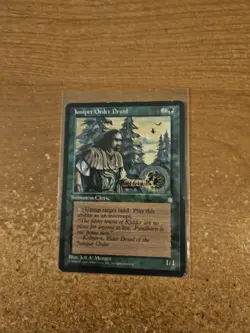 MAGIC THE GATHERING ICE AGE JUNIPER ORDER DRUID MODERATELY PLAYED - Image 1