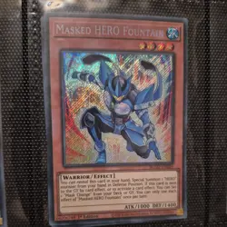 Masked HERO Fountain Secret Rare BLGG-EN029 Yugioh - Image 1