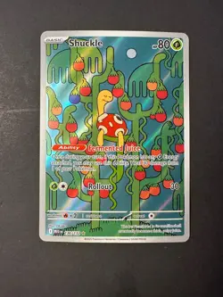 2025 Pokemon Mega Evolutions shuckle 136 /132 Full Art Illustration rare holo - Image 1