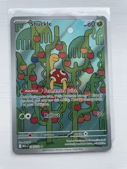 Pokemon TCG Shuckle Card 136/132 Mega Evolutions Illustration, Rare, IR - Image 1