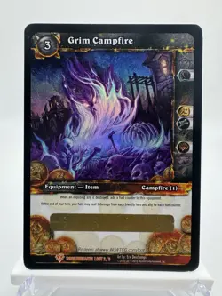 World of Warcraft TCG Grim Campfire Unused Loot Card (Toy) - Image 1