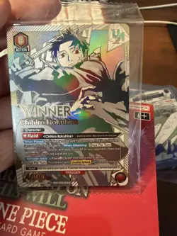 Union Arena KAGURABACHI Chihiro Rokuhira Rare Battle WINNER Promo Rare SEALED - Image 2
