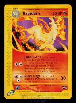 Pokemon Card Rapidash 51 Wizards Black Star Promos Promo WOTC EReader NM 1999 - Image 1