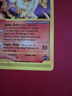 Pokemon - Black Star Promo - Rapidash #51 -Pokemon Centre NY - WOTC - LP - Image 3