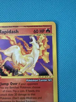 Pokemon TCG Rapidash - WOTC Black Star Promo 51 - 2002 Vintage Card - Image 3