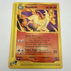 Pokemon Rapidash Wotc Promo 51/53 Promo English 60 HP Stage 1 Arita black star - Image 1