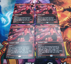 4x Screaming Nemesis (Borderless) Duskmourn: House of Horror Regular NM - Image 1
