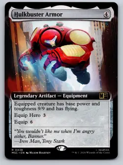 Hulkbuster Armor (Extended Art) R Commander: Marvel Super Heroes 438 NM - Image 1