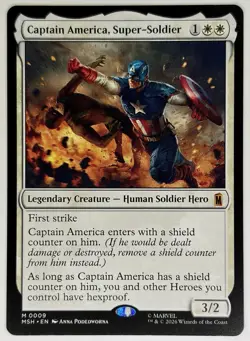 Captain America, Super-Soldier 0009 | Marvel Super Heroes Foil Mythic Near Mint - Image 1