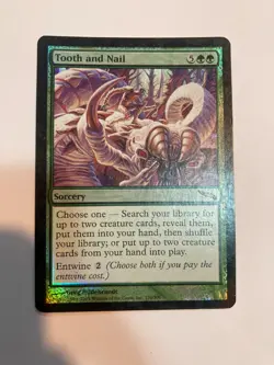 Tooth And Nail Mirrodin 134/306 English Foil Magic MTG Slightly Played SP - Image 1