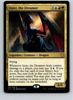 Magic the Gathering Intet, the Dreamer Commander 2017 MTG Free Shipping! - Image 1
