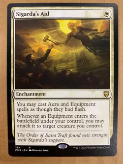MTG 1x Sigarda's Aid # 384 Commander Legends Magic the Gathering Card x1 NM - Image 1