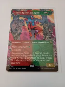 Scarlet Spider, Ben Reilly 0214 (Borderless) MTG Magic Marvel's Spider-Man - Image 1