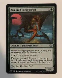 Armored Scrapgorger 158 Phyrexia: All Will Be One Magic: The Gathering NM MTG - Image 1