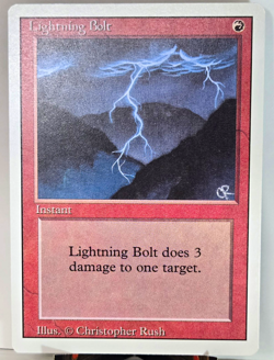 Lightning Bolt MTG Revised Edition Instant Common Regular English - Image 1