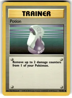 Pokemon Cards Potion 94/102 UNLIMITED Base Set WOTC Common - Image 1