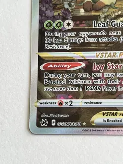 Leafeon VSTAR GG35/GG70 Ultra Rare Holo Card Crown Zenith: Galarian Gallery - Image 2