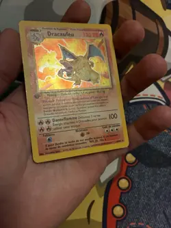 Pokemon Charizard Or Dracaufeu 1st Edition Base Set French Card - Image 2