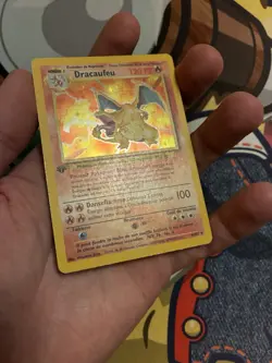 Pokemon Charizard Or Dracaufeu 1st Edition Base Set French Card - Image 3