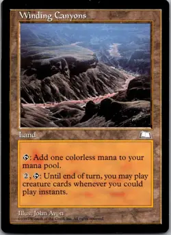 1997 Magic the Gathering O Winding Canyons Expansion/Rare #167 - Image 1