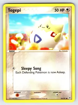 Togepi 78/101 2004 EX Hidden Legends Pokemon Card TCG Nintendo Common - Nm/Vlp - Image 1