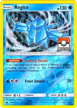 Regice (Pokemon League) 28/111 League & Championship Cards Reverse Holo LP - Image 2