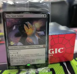 The Soul Stone Marvel's Spider-Man Foil Prerelease Stamp (SEALED) - Image 1