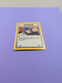 Here Comes Team Rocket 15/82 1st Edition Holo Rare Team Pokemon Trainer Card - Image 3