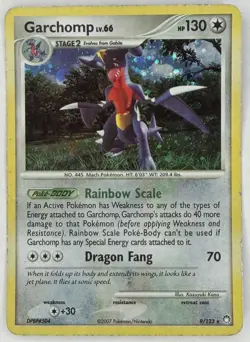Garchomp - 9/123 - Pokemon Mysterious Treasures Holo Card MP/LP - Image 1