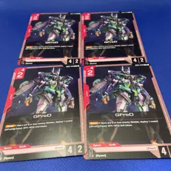 Gundam Card Game - GFreD x4 playset - (GD03) UNPLAYED - NM - Image 1