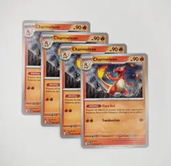 Charmeleon 008/091 x4 - 4x Regular Playset - Pokemon Paldean Fates - 4 Card Set - Image 1