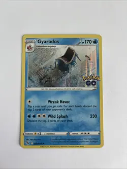 Gyarados 022/078 - Pokemon GO Holo - Pokemon Card NM/M - Image 1