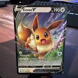 Eevee V SWSH065 SWSH: Sword & Shield Promo Cards Holo - Near Mint - Image 1