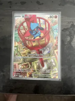 Pokemon TCG Riolu MEP 010 2025 Mega Evolution ETB Black Star Promo Card - NM - Image 3