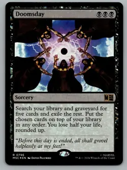 Doomsday 796 Rare Commander: Marvel Super Heroes Magic: The Gathering Foil NM - Image 1