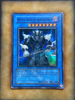 Yugioh Demise, King of Armageddon SOI-EN035 Super Rare LP - Image 1