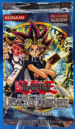Yu-Gi-Oh 1st Edition Legacy of Darkness Booster Pack VINTAGE SEALED 2003 - Image 1