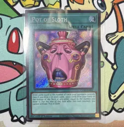 Konami Yu-Gi-Oh! Pot of Sloth CORI-EN061 1st Ed Super Rare Holo ENG - Image 1
