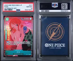 One Piece JP Nami Alternate Art #EB02-017 Anime 25th Collection (PSA 10) - Image 3