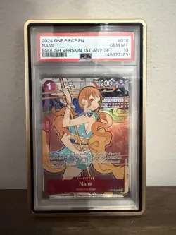 2024 One Piece English Version 1st Anniversary Set #016 Nami PSA 10 GEM MINT - Image 1