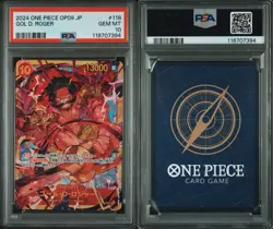 2024 ONE PIECE JAPANESE OP09-EMPERORS IN THE NEW WORLD #118 GOL D. ROGER PSA 10 - Image 3