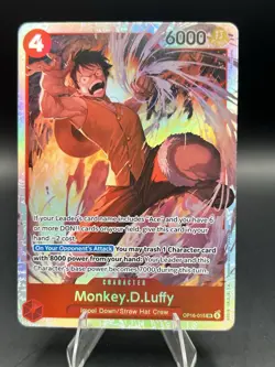 One Piece The Time Of Battle Monkey.D.Luffy SR OP16-015 NM - Image 1