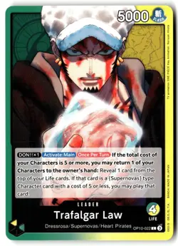 Trafalgar Law (022) OP10-022 Leader Royal Blood One Piece Near Mint - Image 1